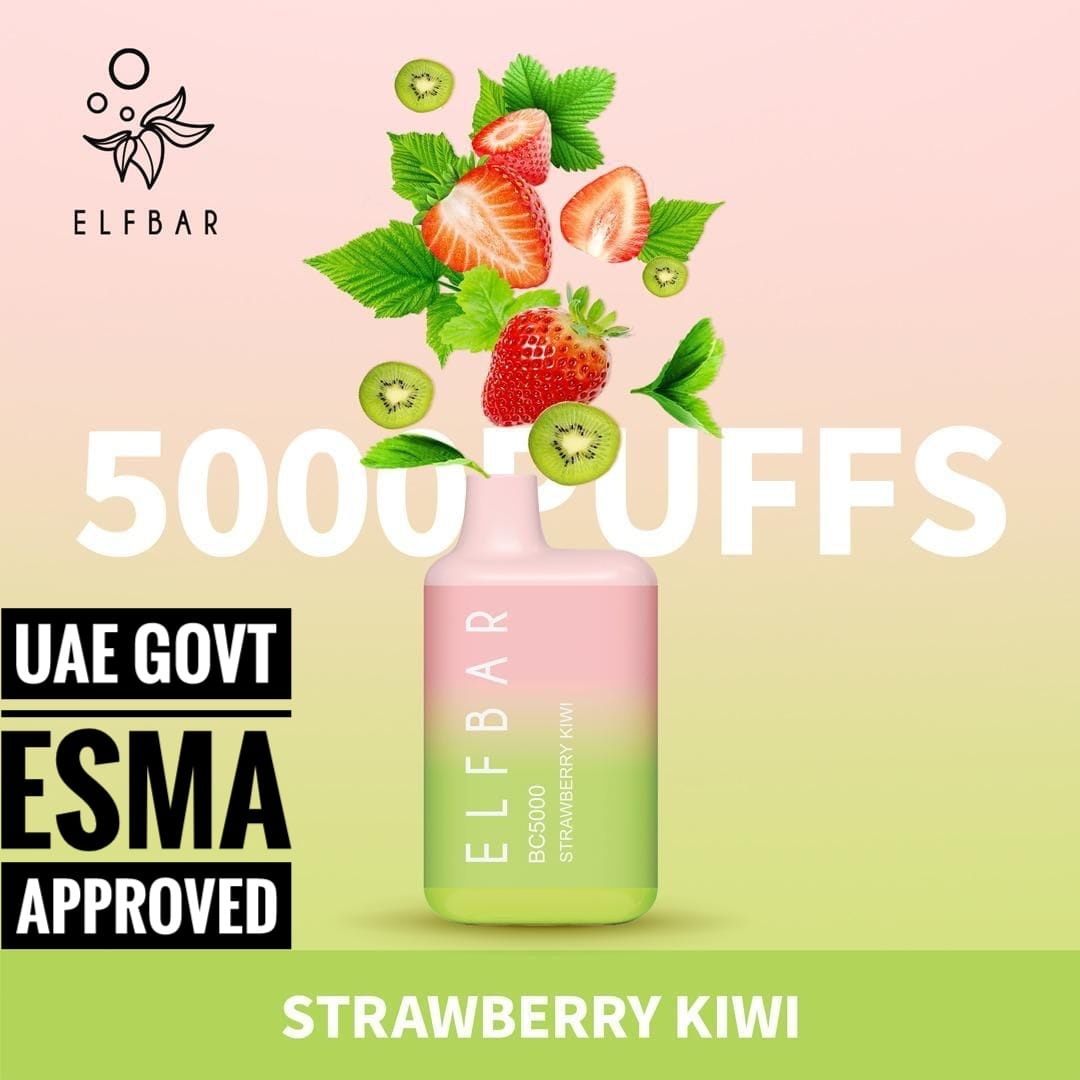 Elf Bar BC5000 Disposable Vape Kit 5000 Puffs Strawberry kiwi